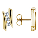 Hamesha Diamond Earrings, 18K Yellow Gold, 0.30 ct total diamond weight Hamesha Diamond Earrings, 18K Yellow Gold, 0.30 ct total diamond weight