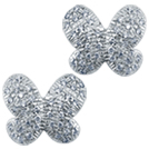 Butterfly Diamond Earrings, 18K White Gold, 0.50 ct total diamond weight Butterfly Diamond Earrings, 18K White Gold, 0.50 ct total diamond weight