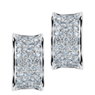 Triumph Diamond Huggies, 18K White Gold, 0.85 ct total diamond weight Triumph Diamond Huggies, 18K White Gold, 0.85 ct total diamond weight