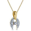 Hade Diamond pendant, 18K Yellow Gold, 0.14 ct total diamond weight Hade Diamond pendant, 18K Yellow Gold, 0.14 ct total diamond weight