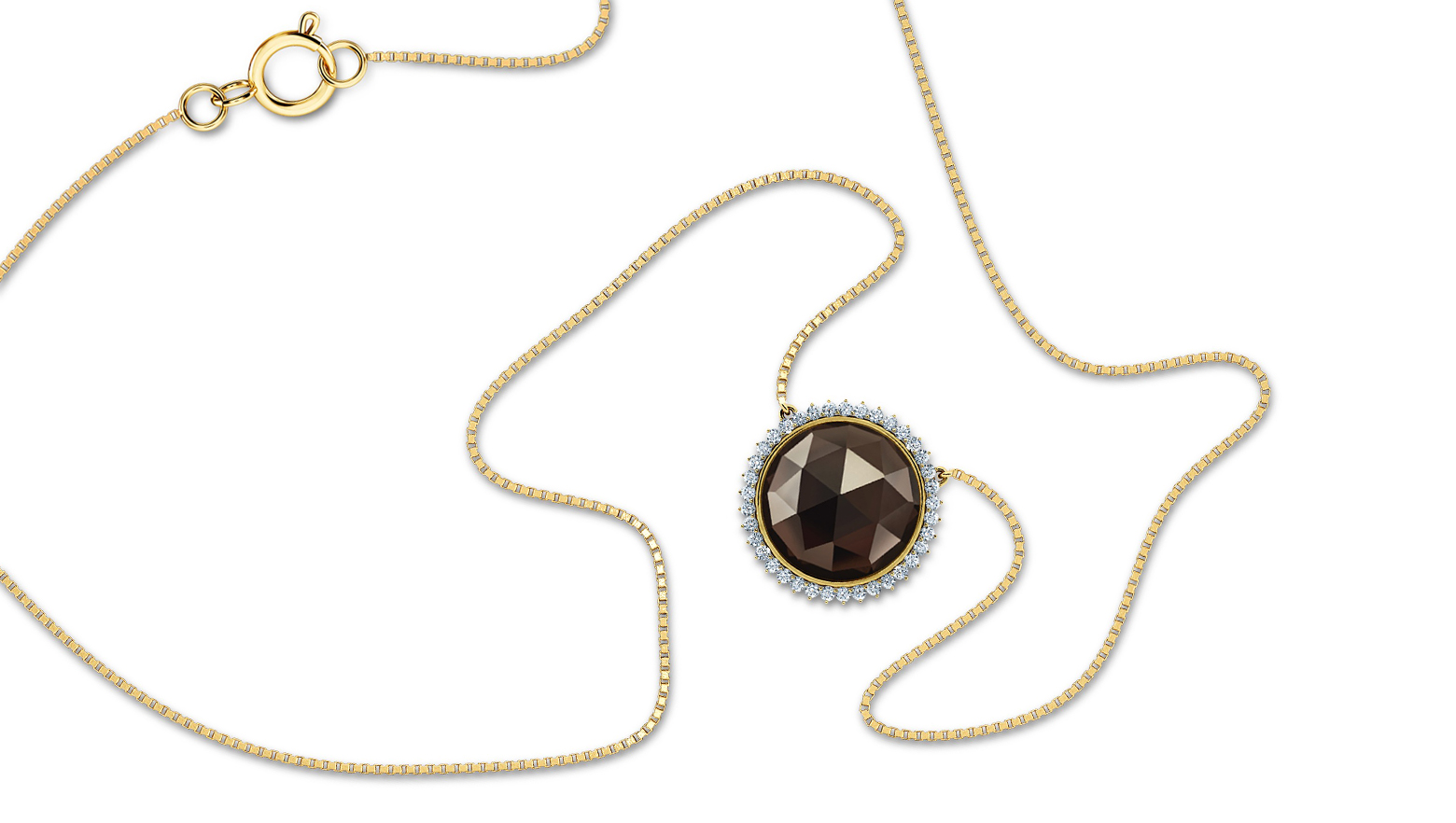 Floral Gemstone Necklace 