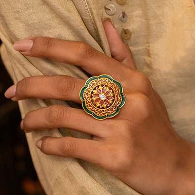 Buy Hana Ring In 925 Silver from Shaya by CaratLane